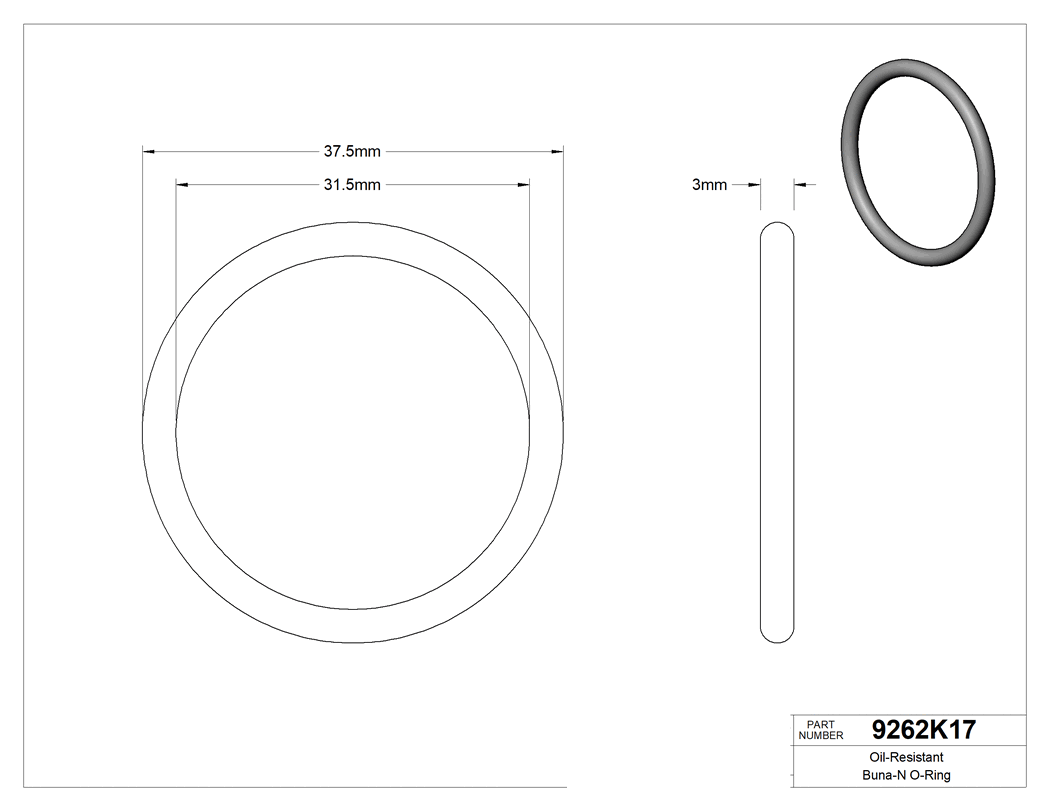 Technical drawing - 9262K17